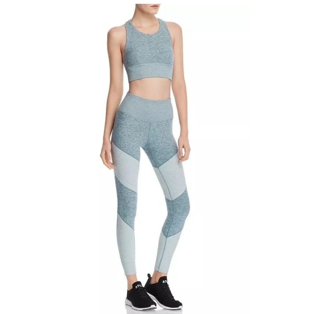 Alo‎ Yoga Sheila High Rise Alosoft Ankle Colorblock Leggings Size S